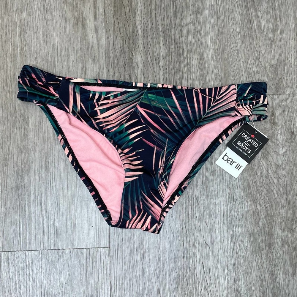 Bar III Women's Bali Nights Moderate Coverage Hipster Bikini Swim Bottoms
